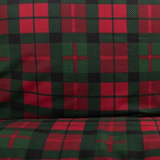 Pościel w kratę 220x200 bawełna prezent Świąteczna Święta wigilia Tartan