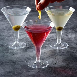Kieliszki wielorazowe do martini 12 sztuk