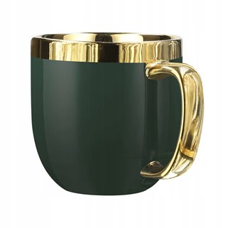 Zestaw kubków ze złotym rantem 2 sztuki