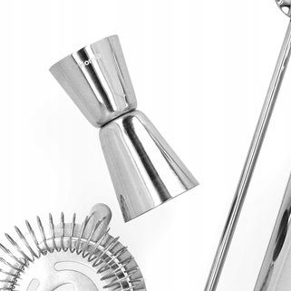 Zestaw koktajlowy srebrny