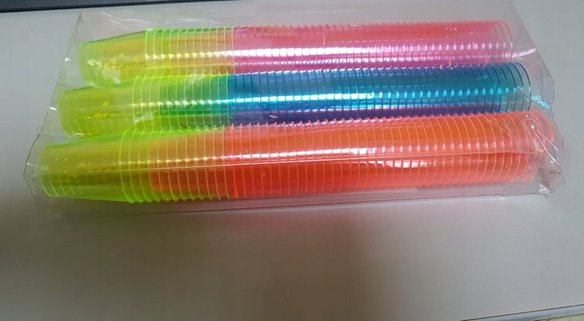 Kieliszki do wódki RÓŻOWE i NiEBIESKIE 20 sztuk