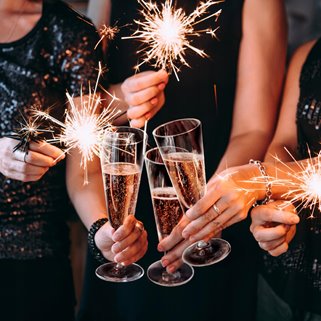 Kieliszki do szampana różowe wielorazowe 10 szt