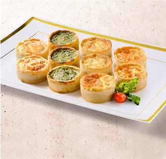 Półmisek wielorazowy złoty prostokątny duży