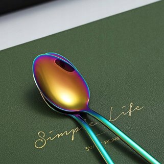 Łyżeczki do latte opalizujące 6 sztuki