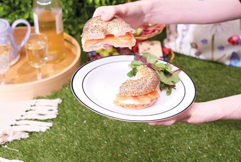 Talerze wielokrotnego użycia czarne 10 sztuk 19cm