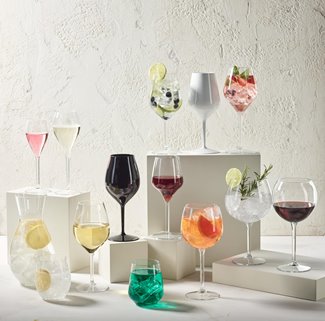 Szklanka ryflowana z tworzywa HoReCa premium