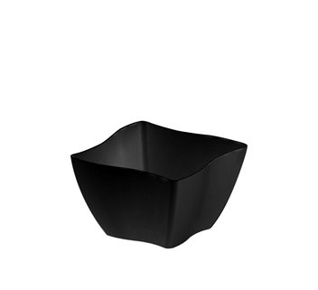 Twist 90 ml czarne miseczki deserki PS, 25 szt