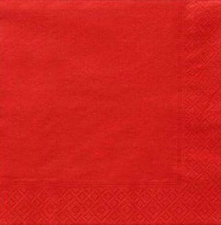 Serwetki papierowe 20 szt czerwone