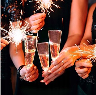 Kieliszki wielorazowe do szampana złote 10 szt