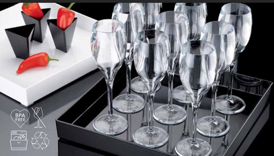 Kieliszki do szampana HoReCa premium plastikowy