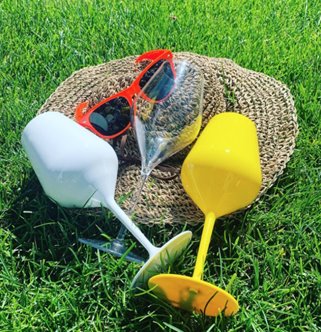 Kieliszek do wina biały Tworzywo wielorazowy