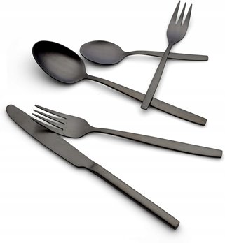 Czarne sztućce Echtwerk 30 el/ 6 os