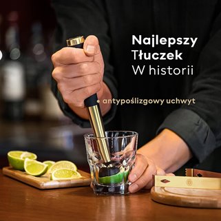 Zestaw barmański złoty 12 elementów