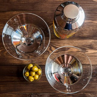 Kieliszki wielorazowe do martini 12 sztuk