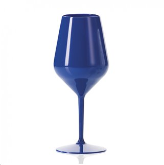 Kieliszek Granatowy do wina Tworzywo wielorazowe