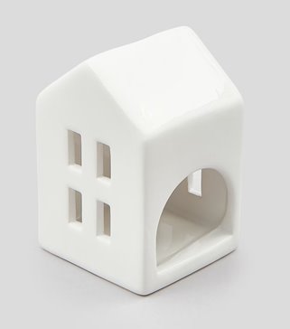 Domek dekoracyjny biały 9,5 cm