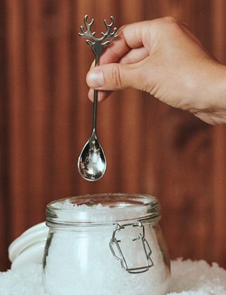 Łyżeczki świąteczne srebrne 4 sztuki