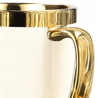 Kubek biały ze złotym rantem 280 ml