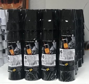 Czarne kubki plastikowe ZMYWARKA dla wymagających