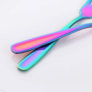 Opalizujące widelczyki deserowe 12 sztuk