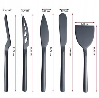 Noże do sera czarne