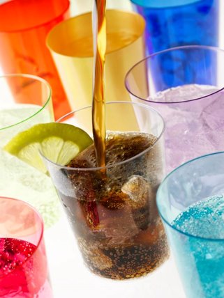 Niebieskie kubki plastikowe wielorazowe 25 szt