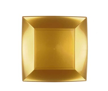 Złoty talerz OBIADOW kwadratowy mikrofala zmywarka