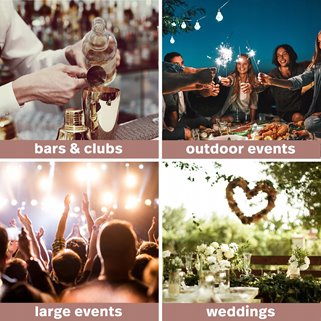 Różowe talerze wielorazowe zestaw 10 sztuk deserowe